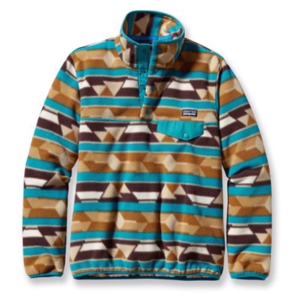 PATAGONIA | Synchilla Geo Aztec Southwestern Snap T Fleece Pullover Jacket L‎